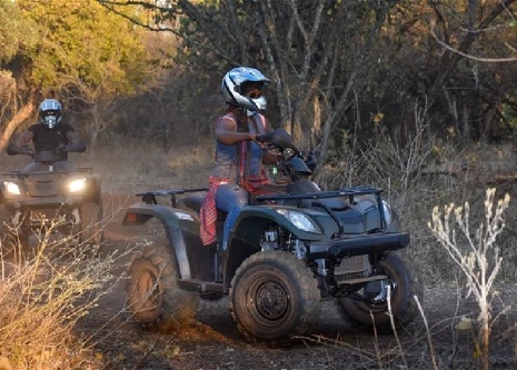 Quad biking adventure at Thiba River Camp